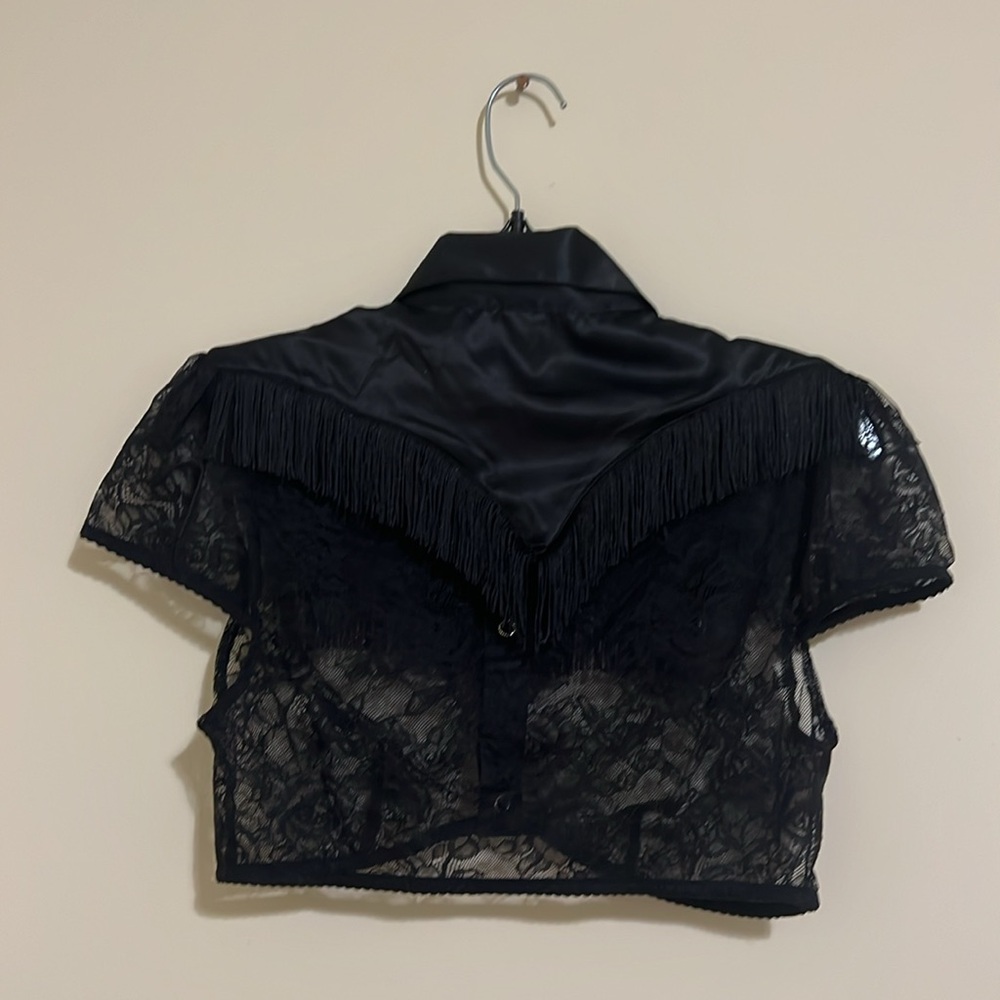 Victoria’s secret Tease Lace Cowgirl costume Set black size L NWOT - Picture 4 of 16
